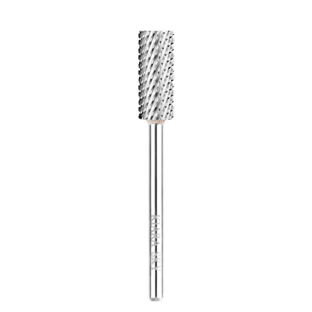 Drill Bit Small Barrel Coarse Silver 3/32" Diamond Nail Supplies