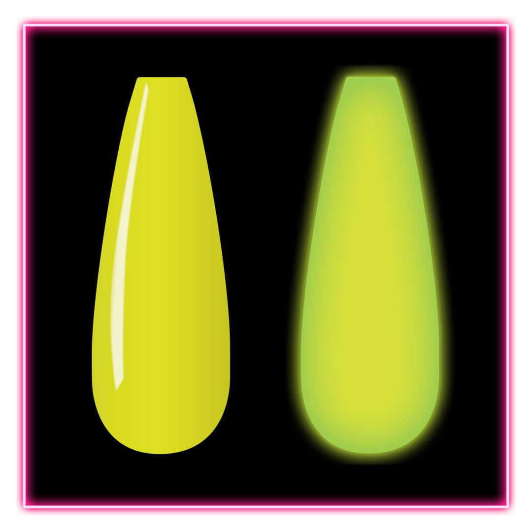 Glow Dip - DG112 Electric Yellow Diamond Nail Supplies