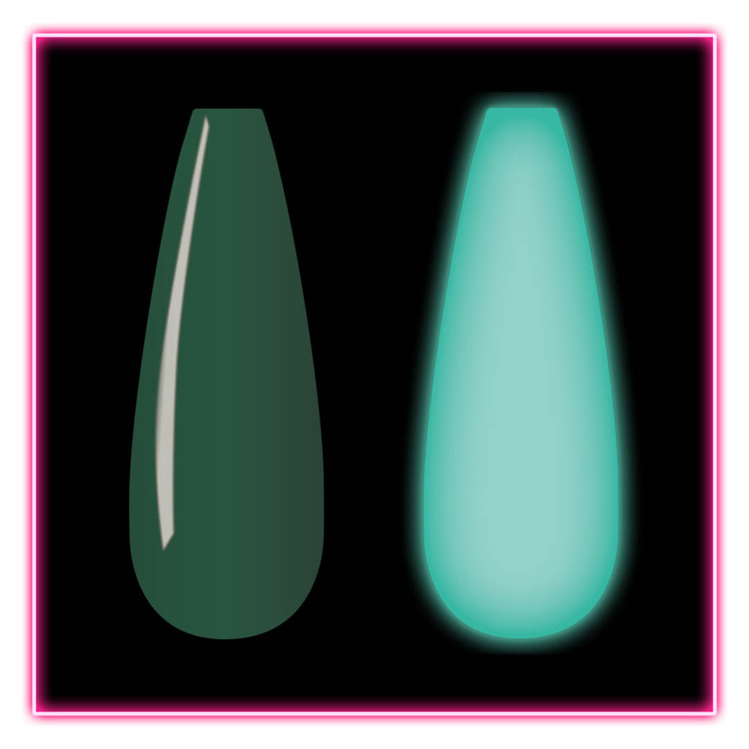 Glow Dip - DG115 Teal My Heart Diamond Nail Supplies