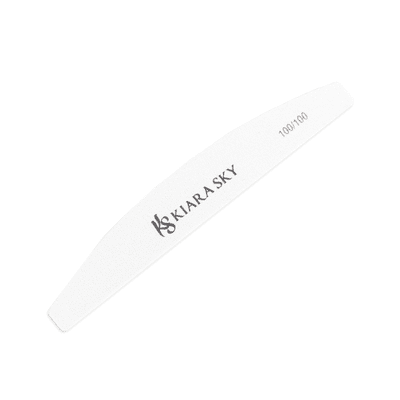 KS Half Moon File White 100/100 Diamond Nail Supplies