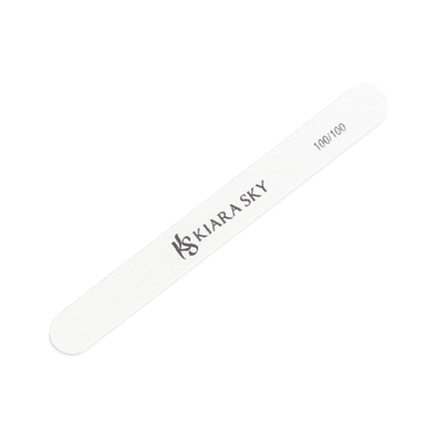 KS Straight File White 100/100 Diamond Nail Supplies