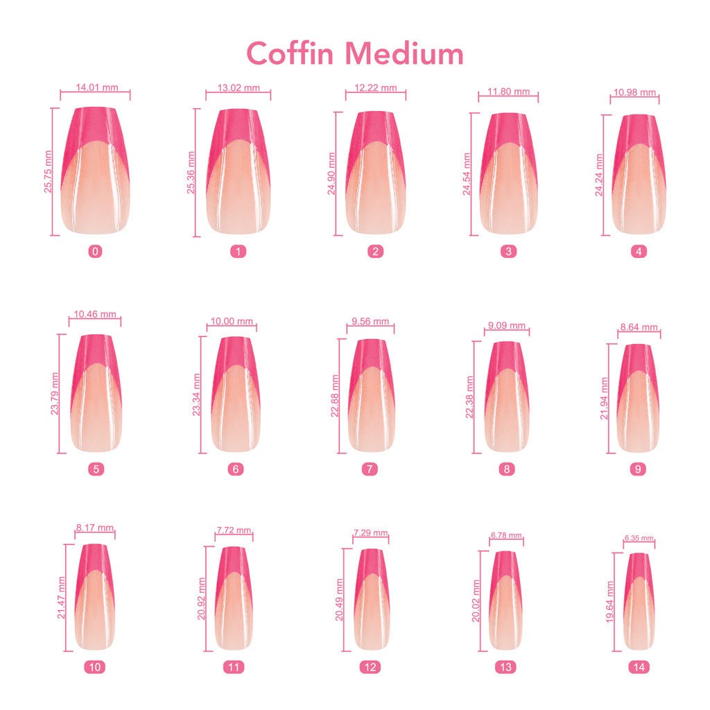xPress Pro Press-On Nail Tips - XPCM01 Over-Pinker Diamond Nail Supplies