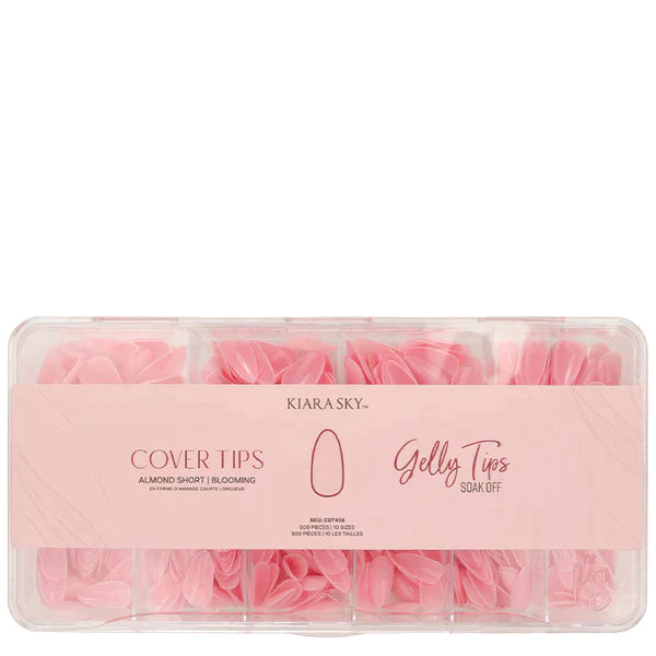 Gelly Tips Cover - Almond Short Blooming
