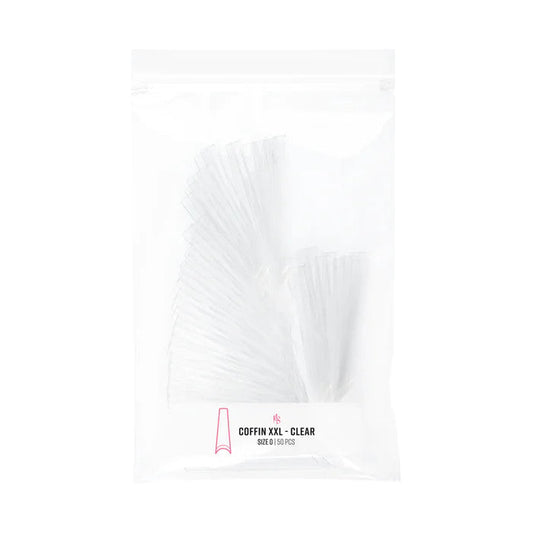 C-Curve Tip - CCTC01 XXL Coffin Clear Refill Diamond Nail Supplies