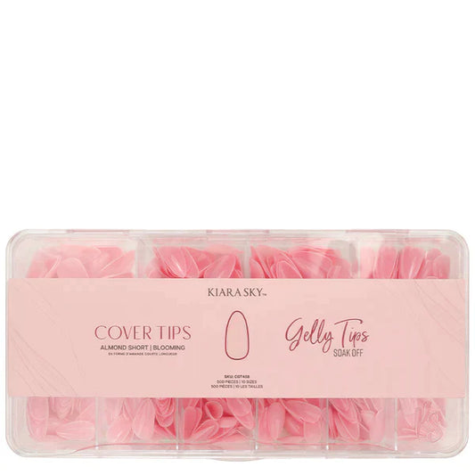 Gelly Tips Cover -  Almond Short Blooming