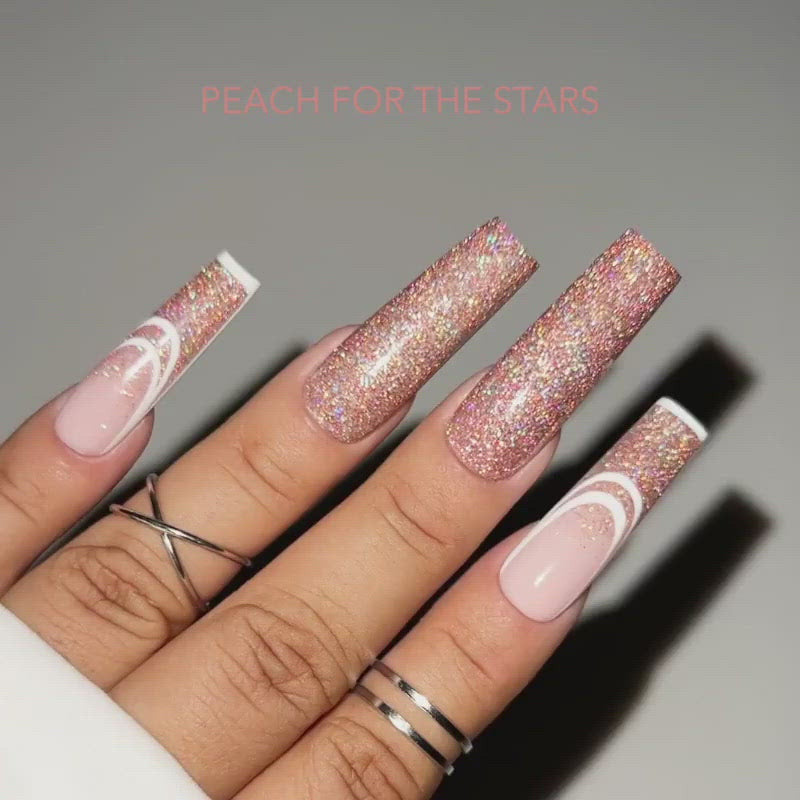 Diamond FX Acrylic Powder - AFX12 Peach For The Stars Diamond Nail Supplies