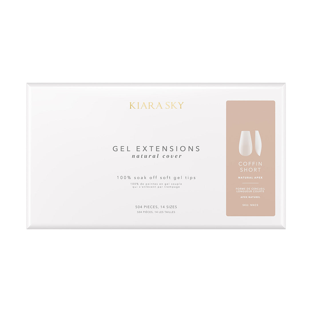 Natural Gel Extensions - NNCS Coffin Short