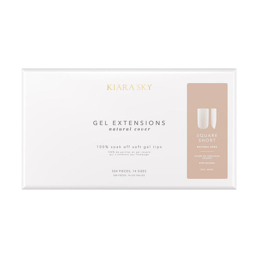 Natural Gel Extensions - NNSM Square Medium