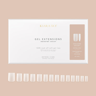 Natural Gel Extensions - NNSM Square Medium