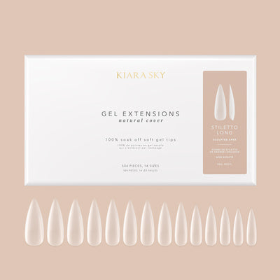 Natural Gel Extensions - NSSTL Stiletto L (Sculpted)
