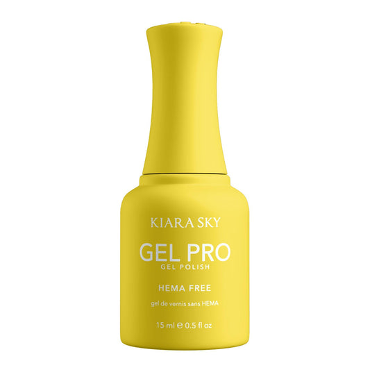 Kiara Sky Gel Pro Gel Polish Lemon Sorbet HFG188. HEMA-free gel polish, 15 ml (0.5 fl oz), featured as a product for the Club Riviera collection.