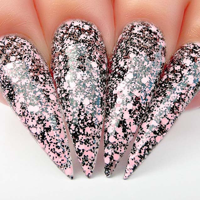 Nail Lacquer - N459 Polka Dots Diamond Nail Supplies