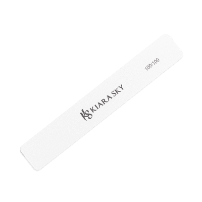 KS Rectangle File White 100/100 Diamond Nail Supplies
