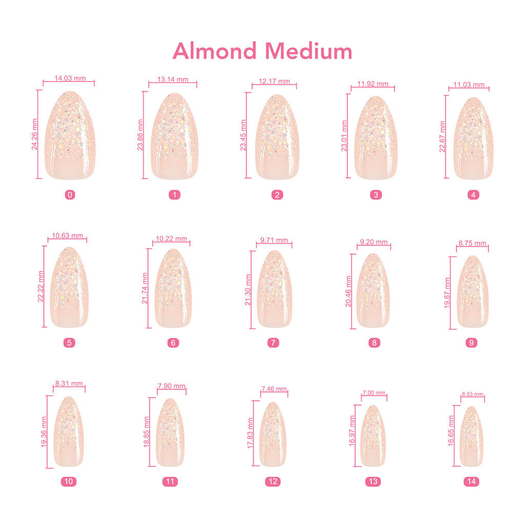 xPress Pro Press-On Nail Tips - XPAM01 Blush Hour Diamond Nail Supplies