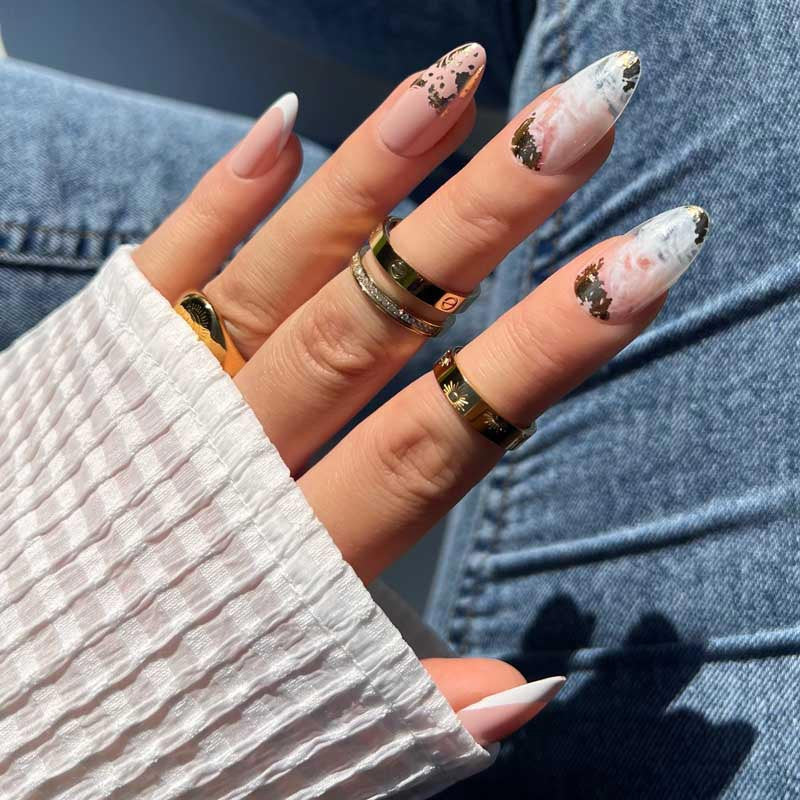 xPress Pro Press-On Nail Tips - XPAM01 Blush Hour Diamond Nail Supplies