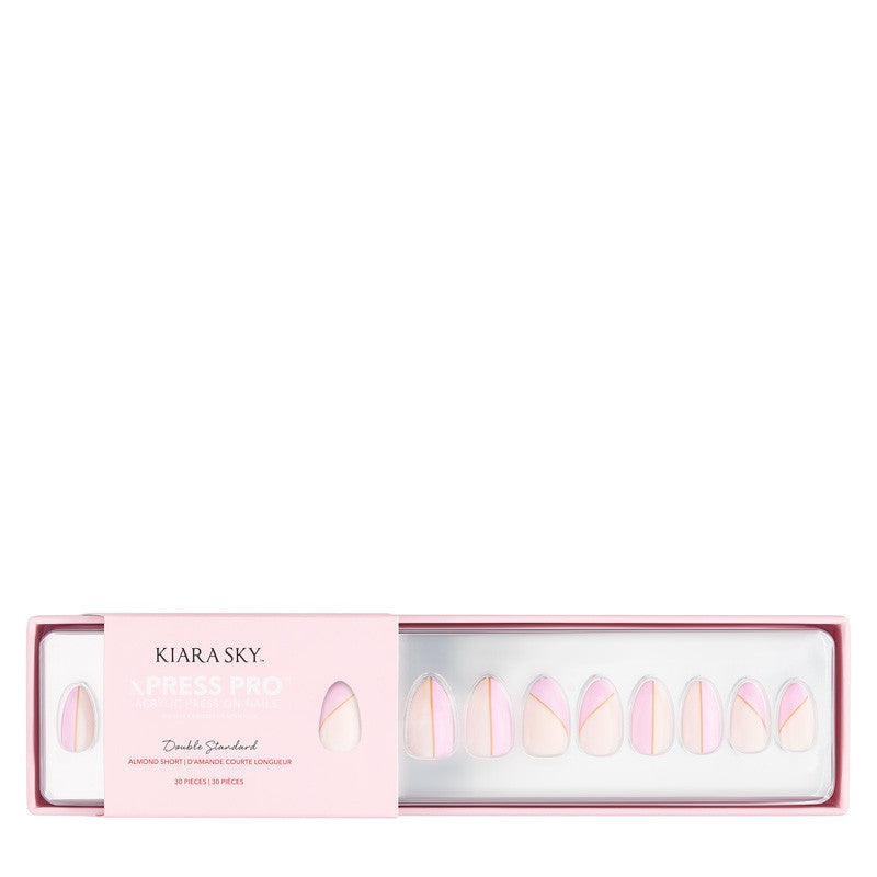 xPress Pro Press-On Nail Tips - XPAS05 Double Standard Diamond Nail Supplies