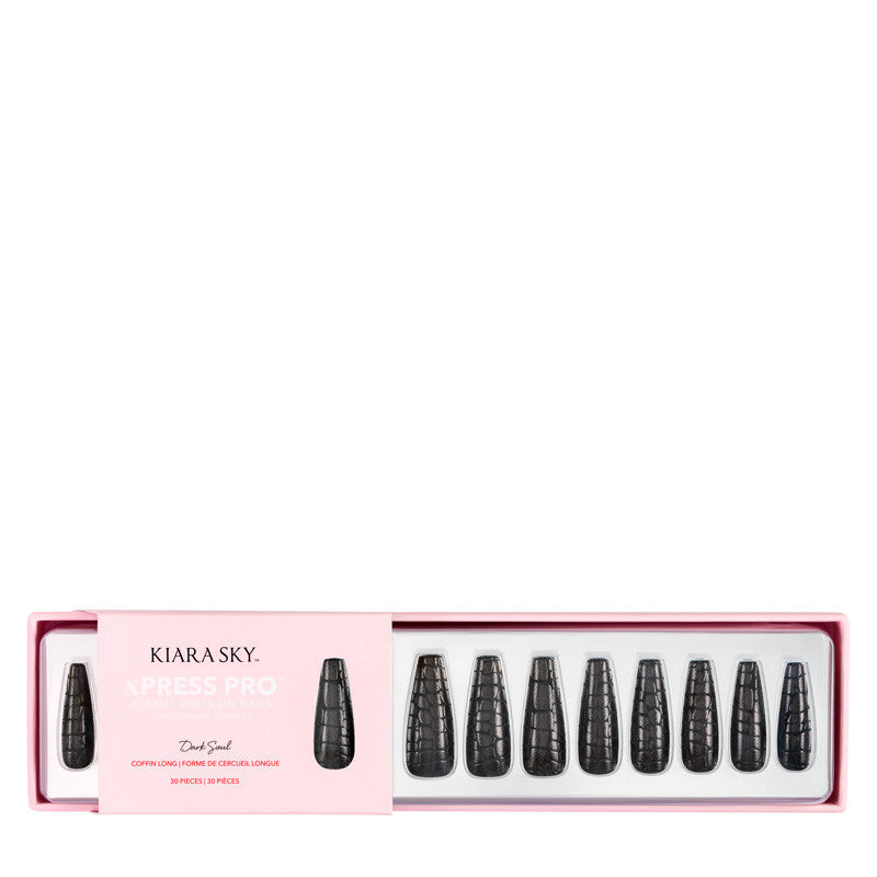 xPress Pro Press-On Nail Tips - XPCL02 Dark Soul Diamond Nail Supplies