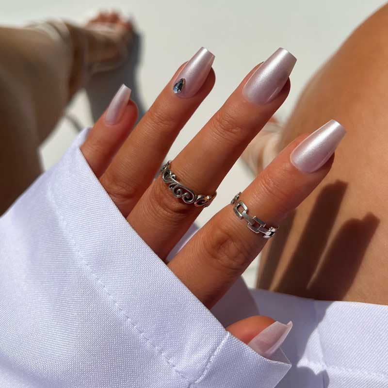 xPress Pro Press-On Nail Tips - XPCS03 Save the Date Diamond Nail Supplies