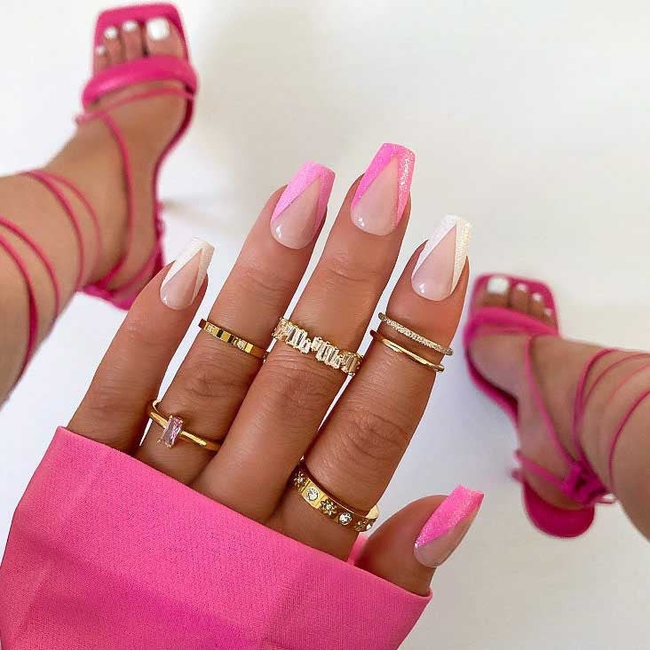 xPress Pro Press-On Nail Tips - XPCS05 Can't Just Pink One Diamond Nail Supplies