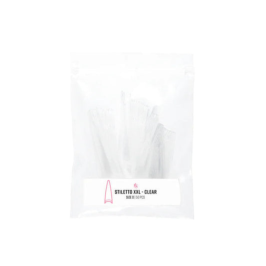 C-Curve Tip - CCTC02 XXL Stiletto Clear Refill Diamond Nail Supplies