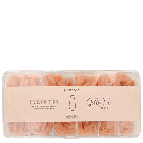 Gelly Tips Cover -  Coffin Medium Cover Up