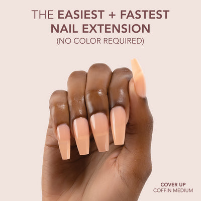 Gelly Tips Cover -  Coffin Medium Cover Up