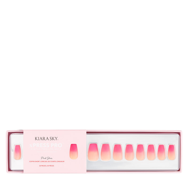 xPress Pro Press-On Nail Tips - XPCS01 Pink Skies kiara-sky-australia