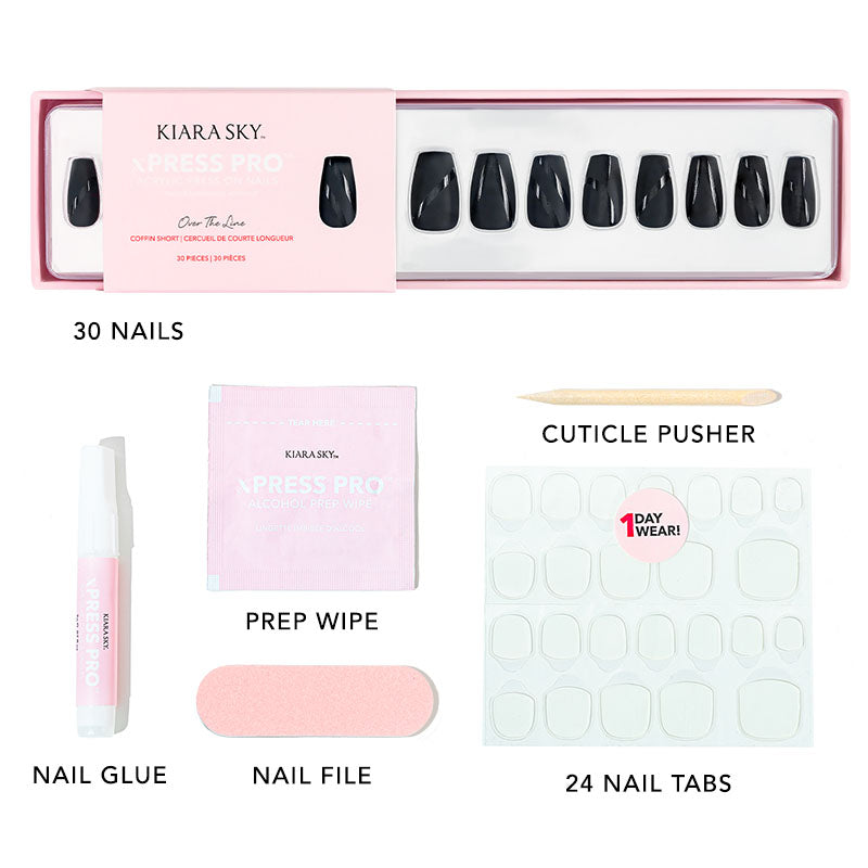 xPress Pro Press-On Nail Tips - XPCS08 Over The Line kiara-sky-australia